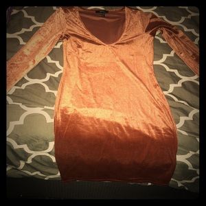 Short Copper Mini Dress Forever 21 size Small
